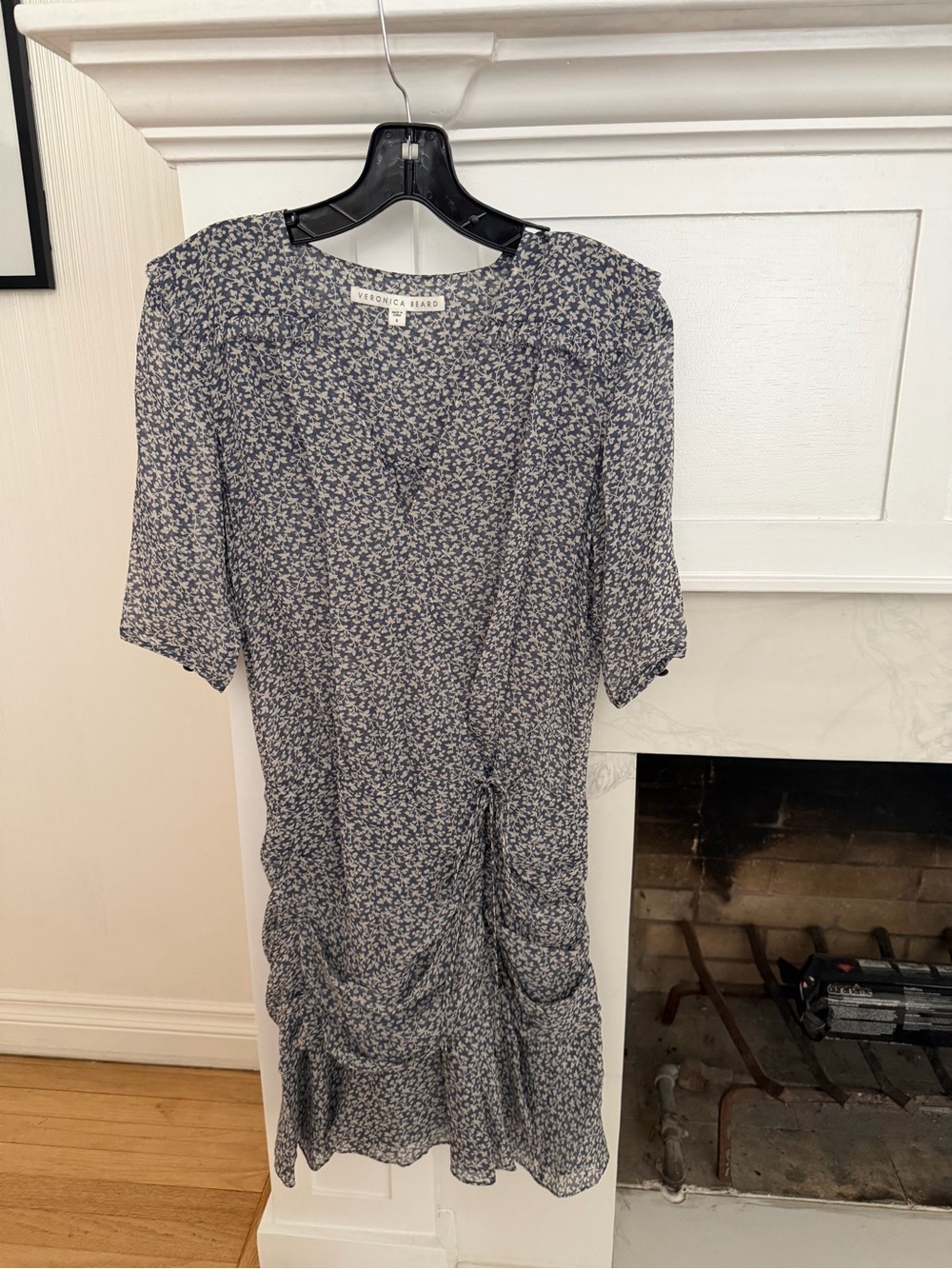 Veronica Beard Dakota blue and White Floral Mini Dress